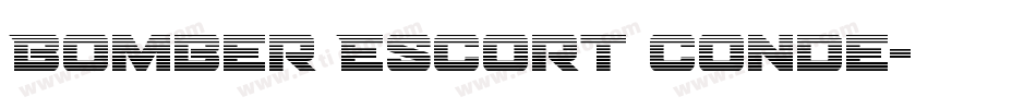 Bomber Escort Conde字体转换